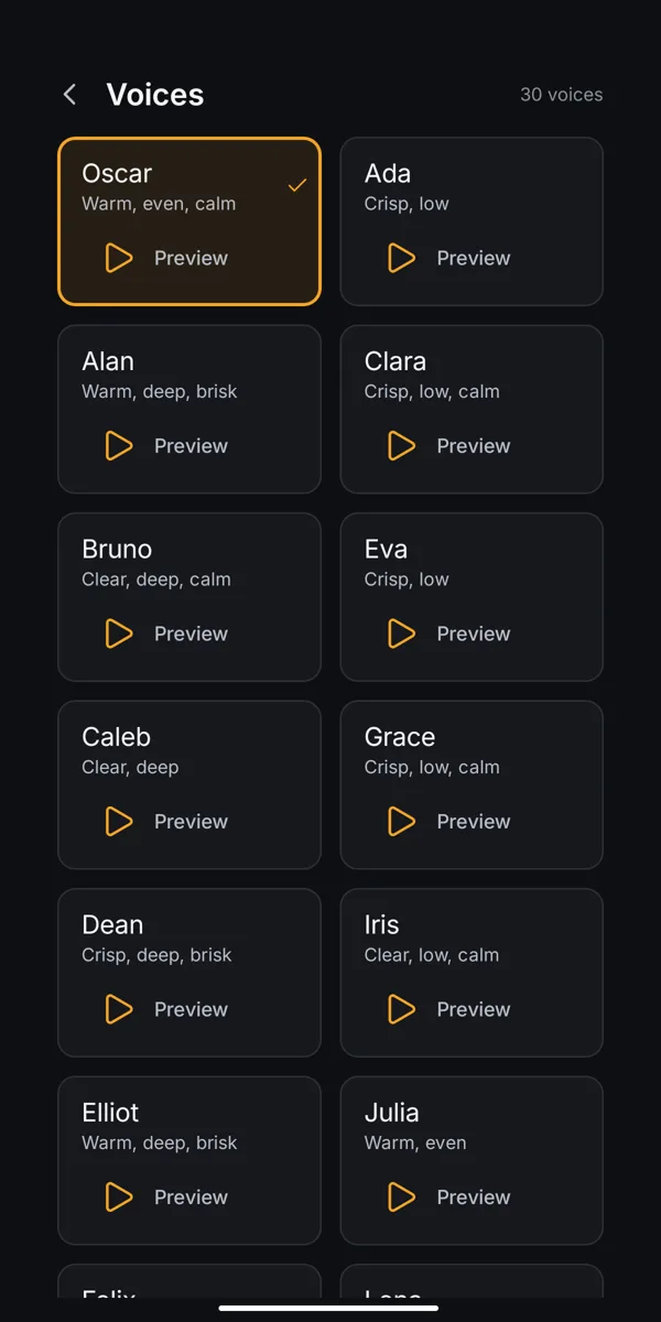 The voice gallery